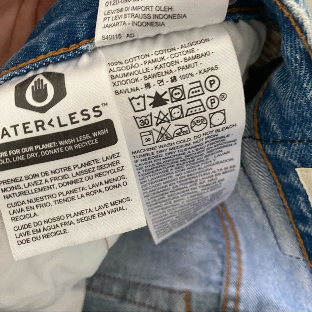 Levi’s 501 distressed blue jeans skinny 26 - Picture 7 of 10